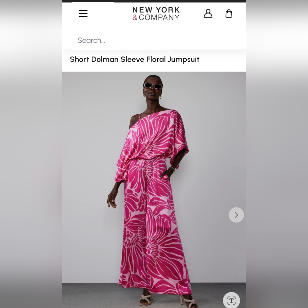 New w/tags. NY&Co size Large jumpsuit